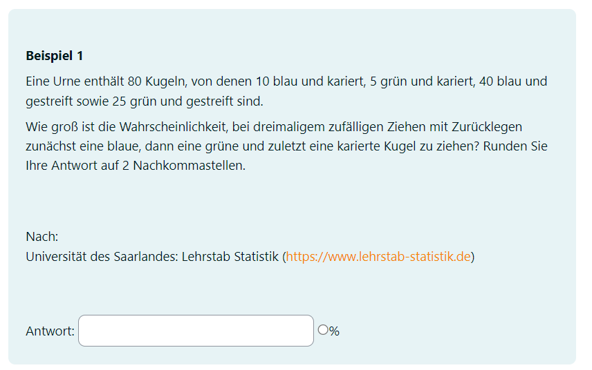 Beispiel für numerische Frage